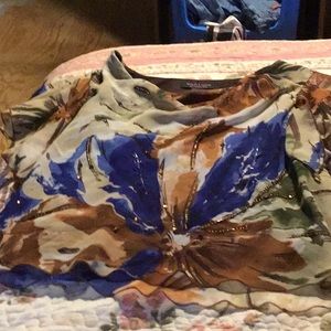 Signature by Robbie Bee Sequined Blouse